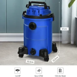 Nass-/Trockensauger mit Gebläsefunktion Mehrzwecksauger Industriestaubsauger Staubsauger mit Rollen