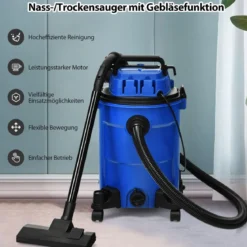 Nass-/Trockensauger mit Gebläsefunktion Mehrzwecksauger Industriestaubsauger Staubsauger mit Rollen
