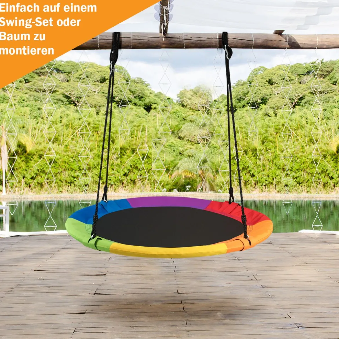 Nestschaukel Gartenschaukel Outdoor Kinderschaukel bis 150 kg
