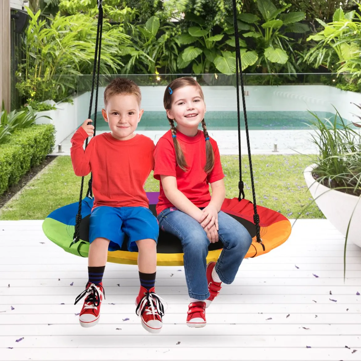 Nestschaukel Gartenschaukel Outdoor Kinderschaukel bis 150 kg