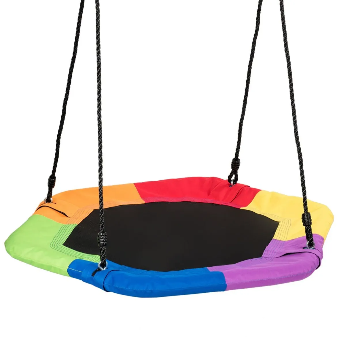 Nestschaukel Kinder Baumschaukel Hängeschaukel Tellerschaukel 94x84cm 150kg Tragkraft