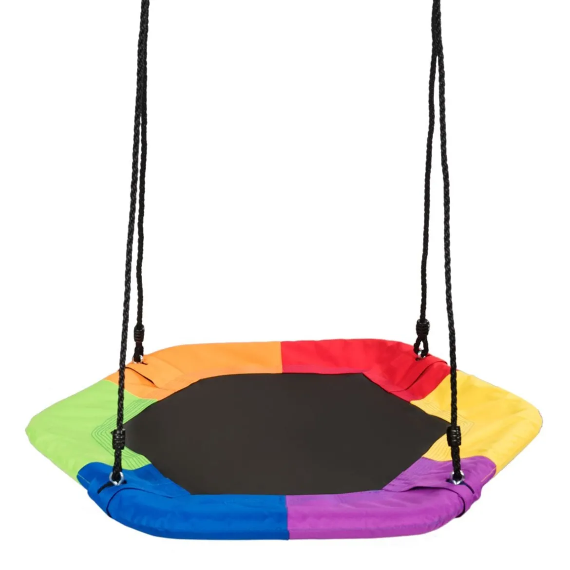 Nestschaukel Kinder Baumschaukel Hängeschaukel Tellerschaukel 94x84cm 150kg Tragkraft