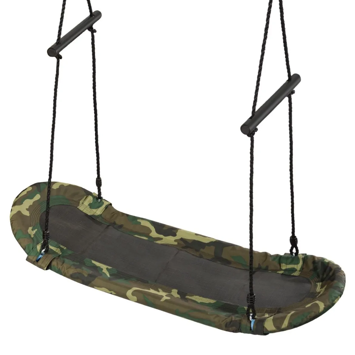 Nestschaukel Kinder Baumschaukel mit 100-160cm verstellbaren Seil Hängeschaukel 150kg Tragkraft 123x45cm