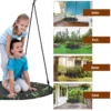 Nestschaukel Kinderschaukel Baumschaukel Rundschaukel 100-160cm Seil Tarngrün