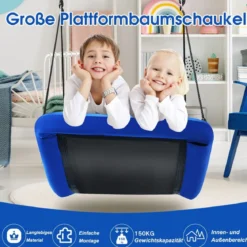 Nestschaukel Verkrümmt bis 150kg Belastbar Hängeschaukel Baumschaukel Gartenschaukel