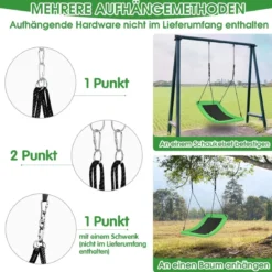 Nestschaukel Verkrümmt bis 150kg Belastbar Hängeschaukel Baumschaukel Gartenschaukel