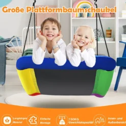 Nestschaukel Verkrümmt bis 150kg Belastbar Hängeschaukel Baumschaukel Gartenschaukel