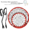 Netz-Schaukel Baumschaukel-Set Netz-Hängeschaukel mit verstellbaren Seilen und stabilem Stahlrahmen Orange