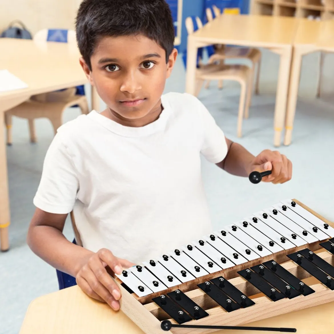 27 Noten Xylophon mit 2 Schlägeln & Tragetasche Glockenspiel Handpercussion Percussion