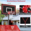 Outdoor Basketballkorb mit Ständer & Rädern & Befüllbarer Basis Mobiler Basketballständer