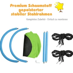 Ovale Schaukel Baumschaukel große Plattformschaukel Ovale Nestschaukel höhenverstellbarem Grün