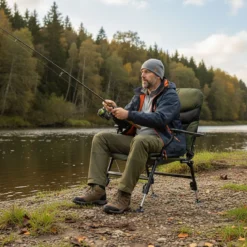Oversize Klappbarer Campingstuhl für Erwachsene Schwerlast All-Terrain Klappstuhl Grün