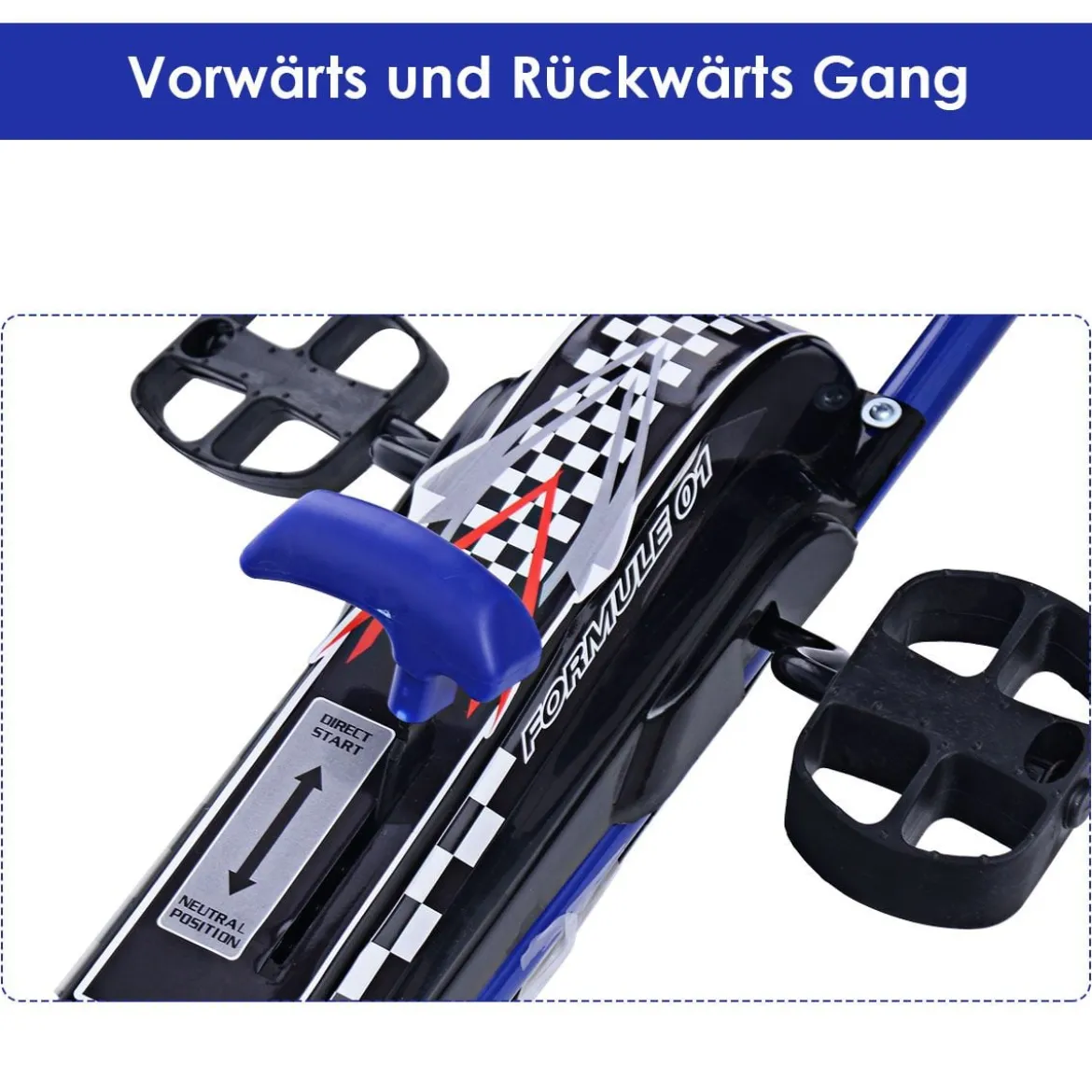 Pedal Gokart Racing Kinderauto Pedalfahrzeug Tretauto Gocart Sitzaußen