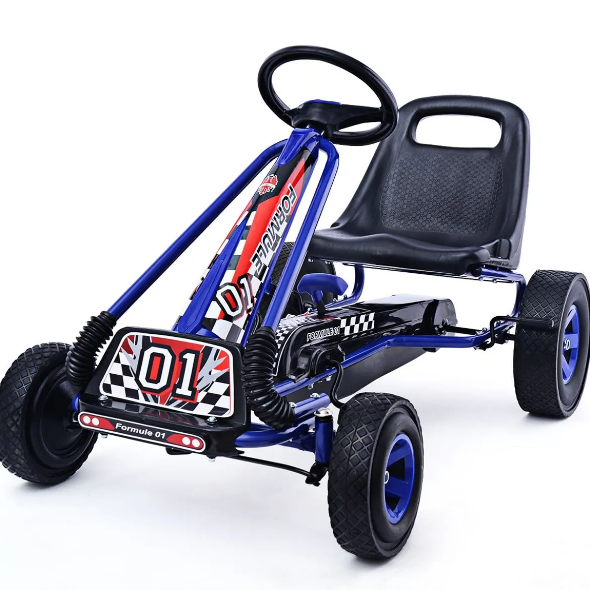 Pedal Gokart Racing Kinderauto Pedalfahrzeug Tretauto Gocart Sitzaußen