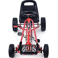 Pedal Gokart Racing Kinderauto Pedalfahrzeug Tretauto Gocart Sitzaußen