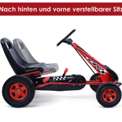 Pedal Gokart Racing Kinderauto Pedalfahrzeug Tretauto Gocart Sitzaußen