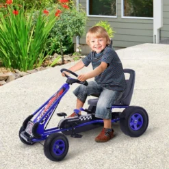 Pedal Gokart Racing Kinderauto Pedalfahrzeug Tretauto Gocart Sitzaußen