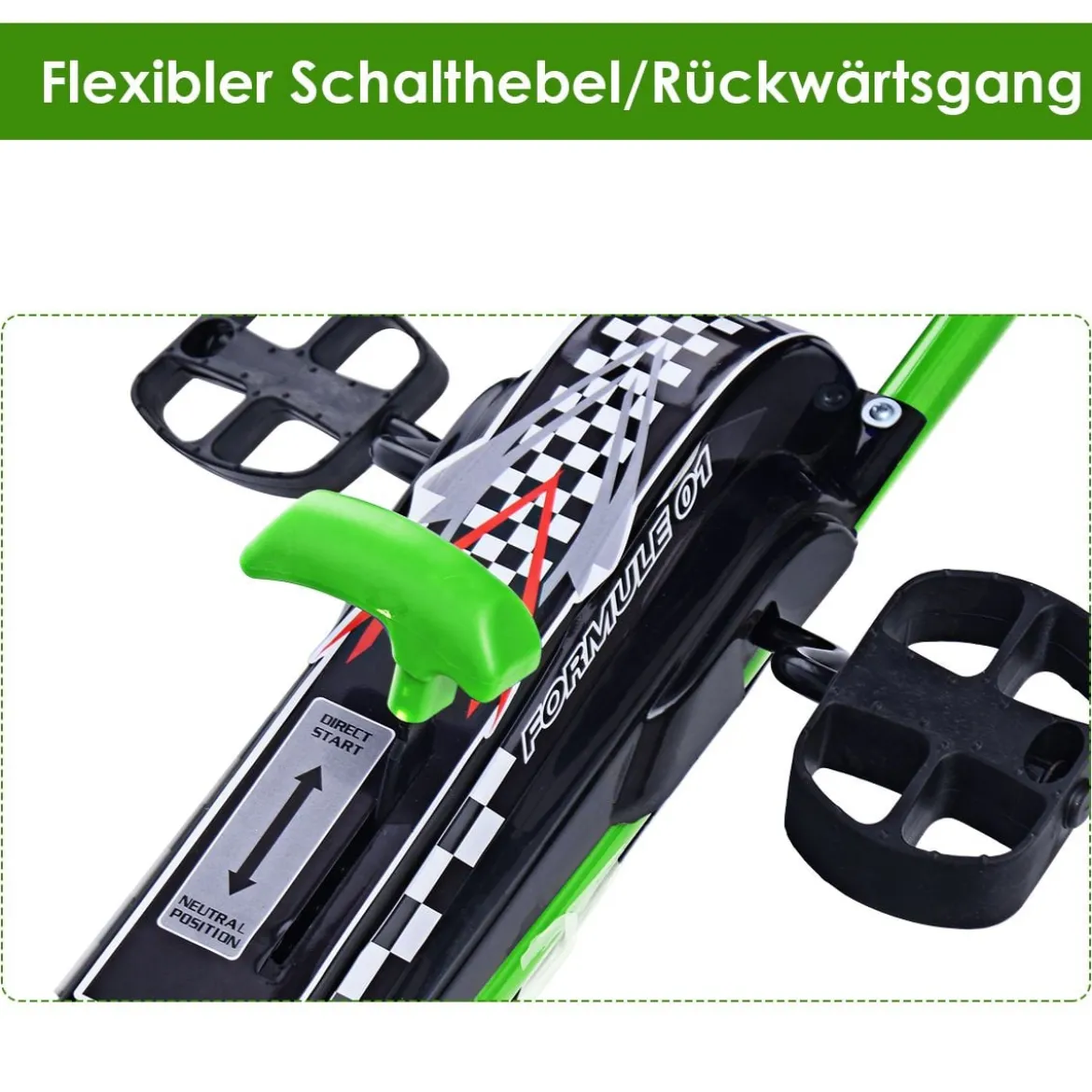 Pedal Gokart Racing Kinderauto Pedalfahrzeug Tretauto Gocart Sitzaußen