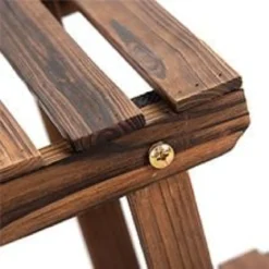Pflanzenregal Balkon Blumenregal Blumenständer für den Garten Blumentreppe mit 6 Ebenen Holzregal 119 x 25 x 96 cm