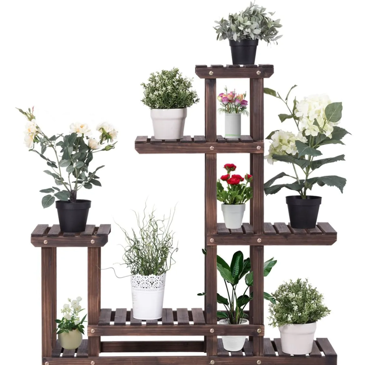 Pflanzenregal Blumenregal Blumenständer Pflanzentreppe 100x25x97cm