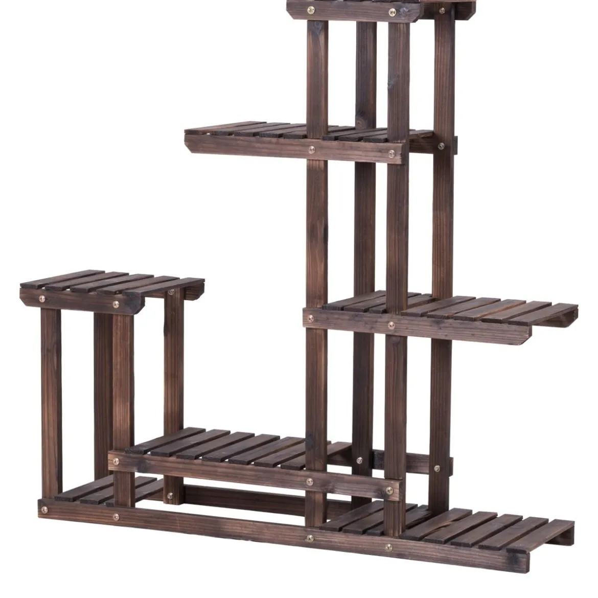 Pflanzenregal Blumenregal Blumenständer Pflanzentreppe 100x25x97cm