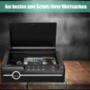 Pistolensafe Pistolensafe mit biometrischem Fingerabdrucks-Schloss & Passwort & Schlüssel Schwerer Stahl