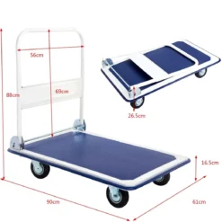 Plattformwagen 90 x 60 cm Rollwagen Transportkarre