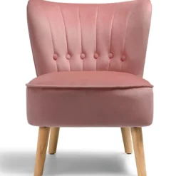 Polsterstuhl Esszimmerstuhl gepolstert Wohnzimmerstuhl Designerstuhl Akzentstuhl Rosa