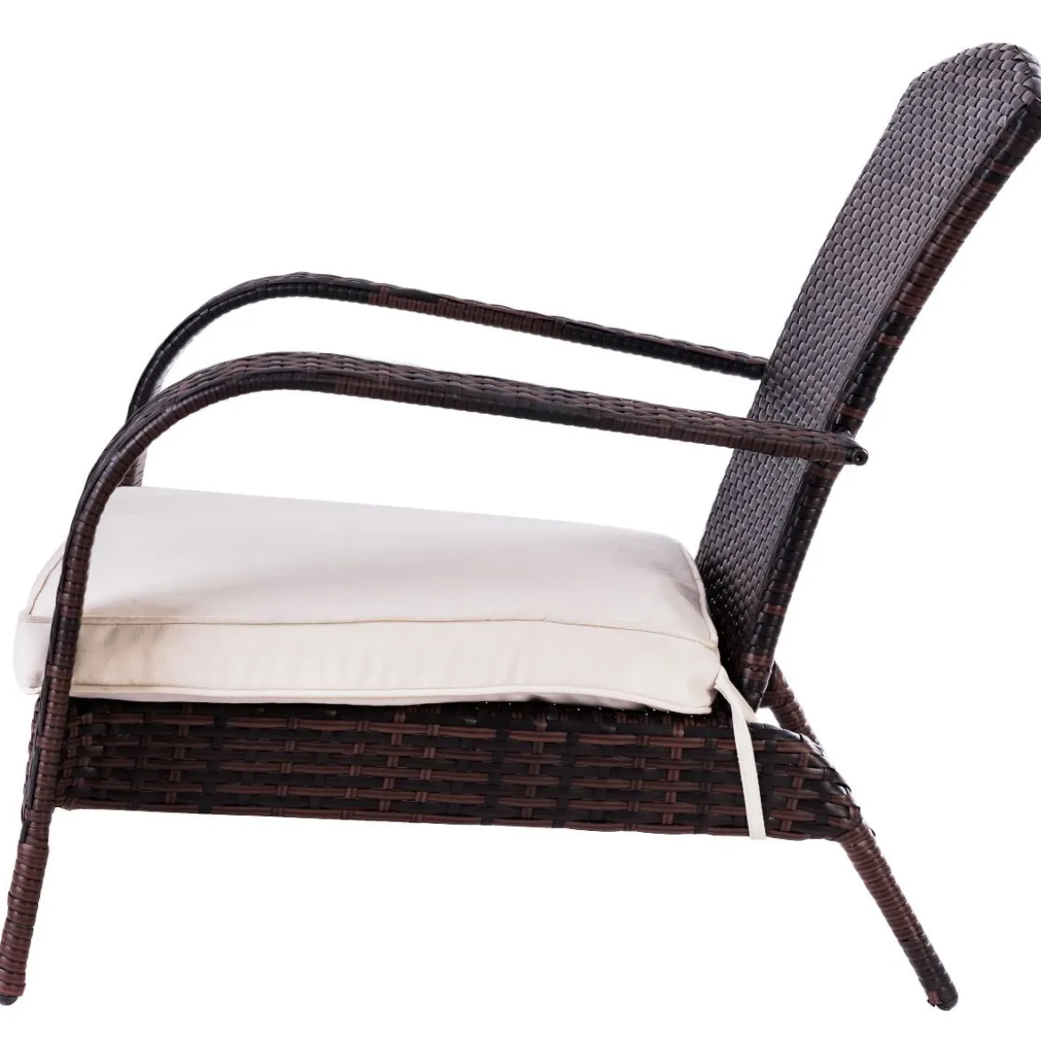 Polyrattan-Sessel Gartenstuhl Rattanstuhl Gartenmöbel Braun 78 x 80 x 80 cm