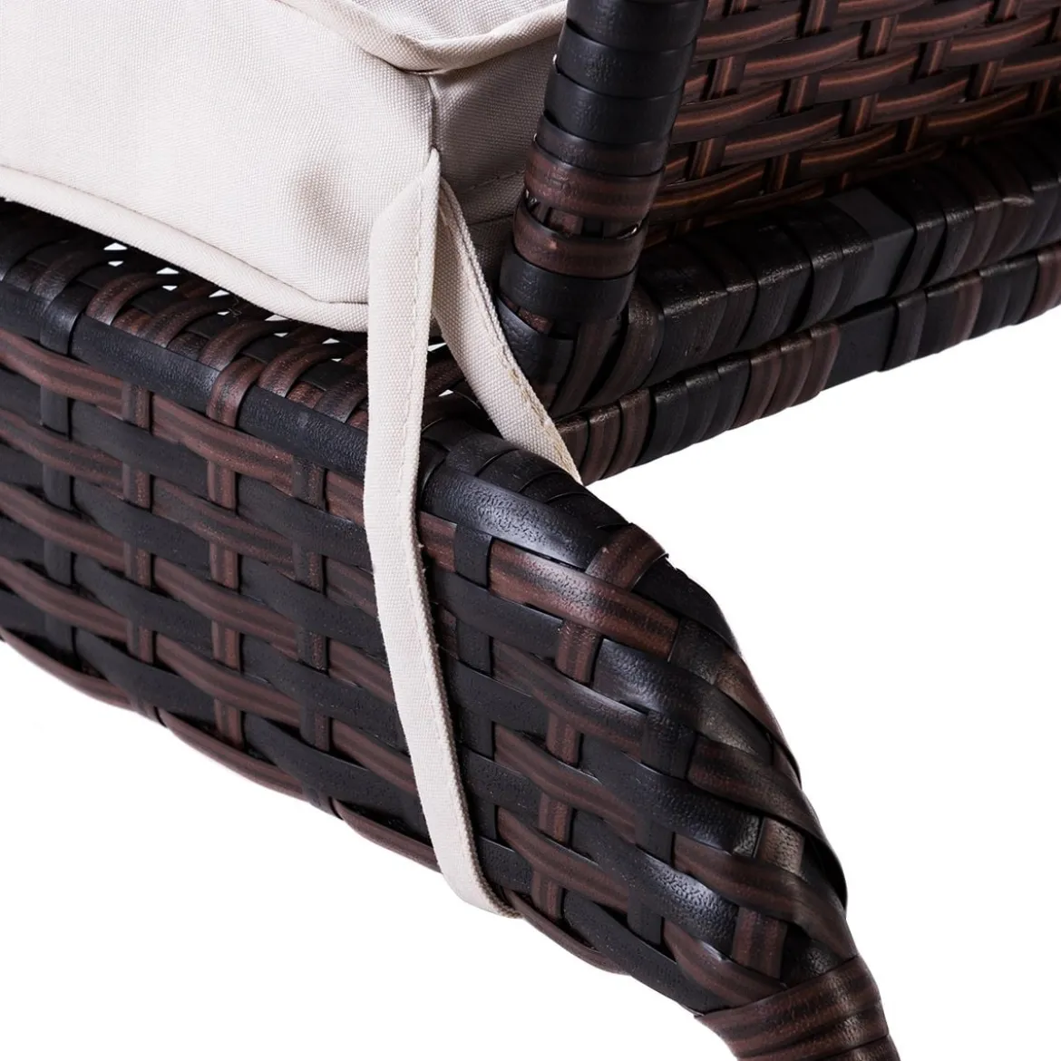 Polyrattan-Sessel Gartenstuhl Rattanstuhl Gartenmöbel Braun 78 x 80 x 80 cm