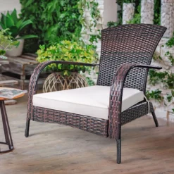Polyrattan-Sessel Gartenstuhl Rattanstuhl Gartenmöbel Braun 78 x 80 x 80 cm