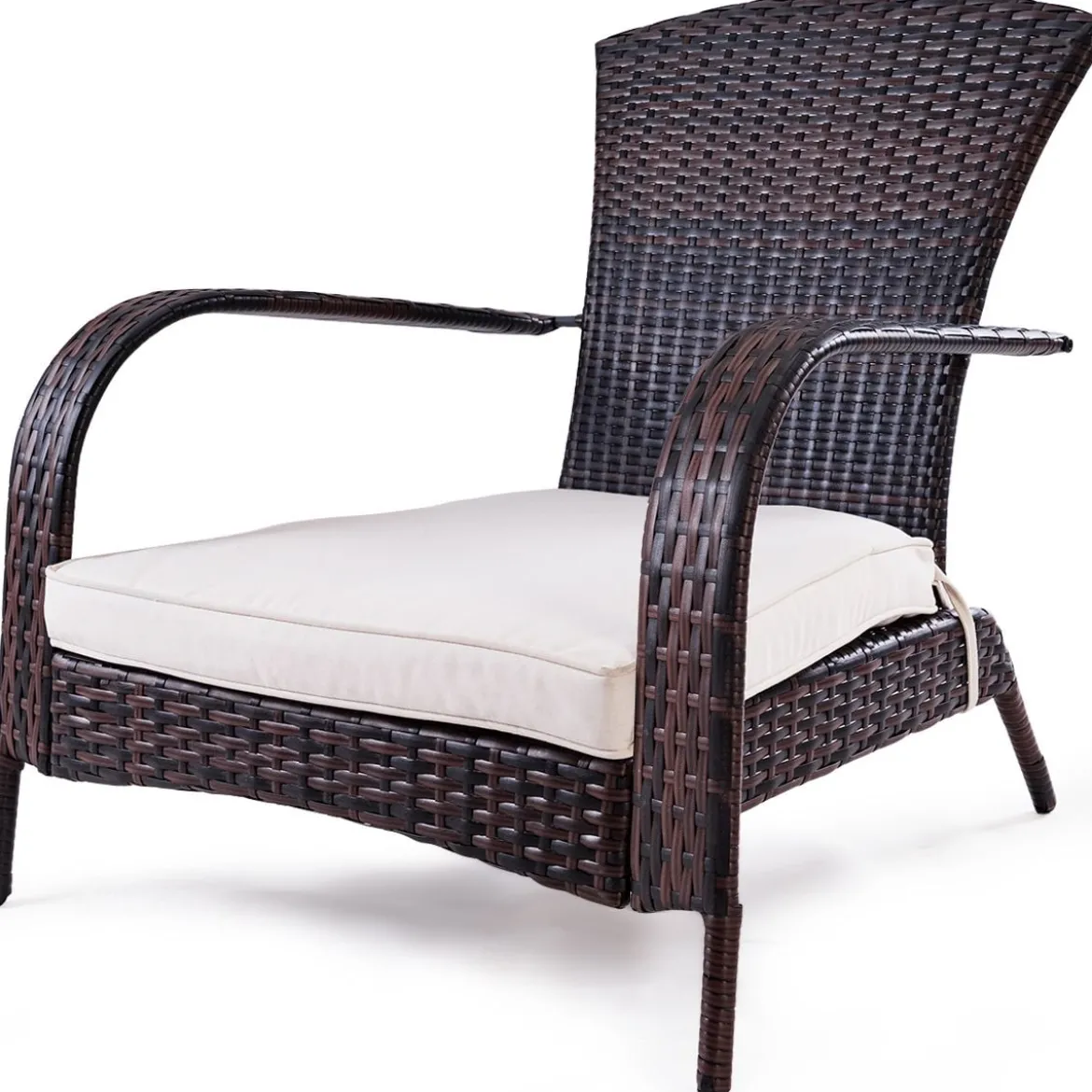 Polyrattan-Sessel Gartenstuhl Rattanstuhl Gartenmöbel Braun 78 x 80 x 80 cm