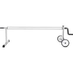 Pool Aufrollvorrichtung Fahrbarer Aufrollsystem für Solarabdeckplane 150 cm bis 570 cm Aluminium