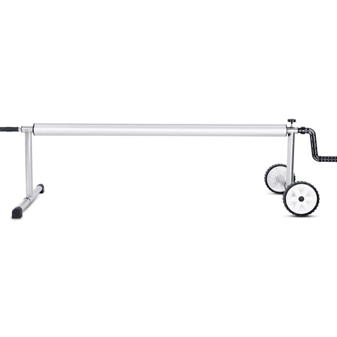 Pool Aufrollvorrichtung Fahrbarer Aufrollsystem für Solarabdeckplane 150 cm bis 570 cm Aluminium