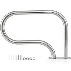 Pool-Handlauf 82,5 x 57 cm Pool Haltegriff aus Edelstahl Sicherheitsgriff für Schwimmbad bis 180 kg Belastbar