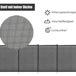 Poolzaun Kinderschutzzaun Schutzzaun Poolschutzaun Teichzaun 366 x 122 cm
