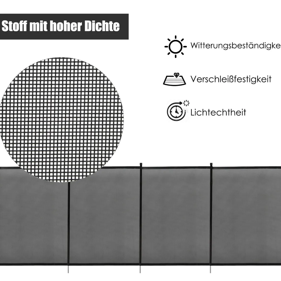 Poolzaun Kinderschutzzaun Schutzzaun Poolschutzaun Teichzaun 366 x 122 cm