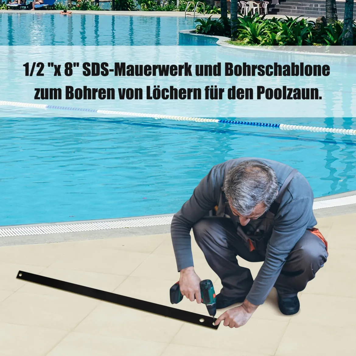 Poolzaun Kinderschutzzaun Schutzzaun Poolschutzaun Teichzaun 366 x 122 cm