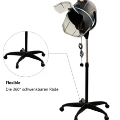 Profi Haartrockner Trockenhaube Haartrockenhaube Salon Friseur Standfuß Höhenverstellbar