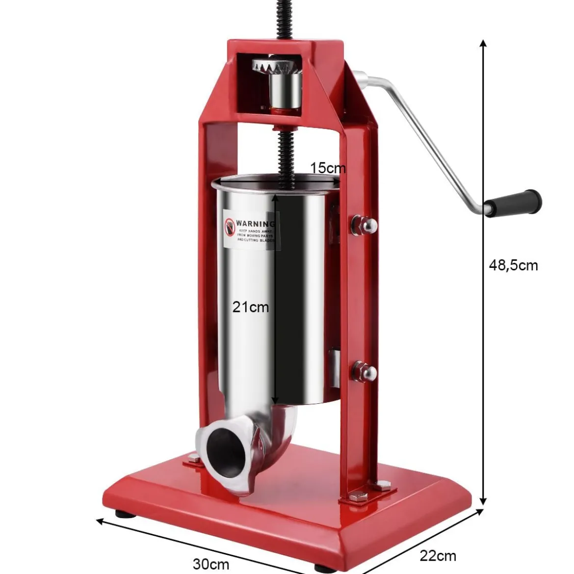 Profi Wurstfüller 3L Industrie Wurstfüllmaschine 42 x 30 x 49 cm Edelstahl