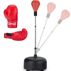 Punchingball 140-158 cm höhenverstellbar Boxsack Set freistehend Standboxball