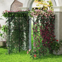 Rankgitter für Kletterpflanzen Rankhilfe Rankbogen Torbogen Gartenbogen 200 x 150 x 197 cm