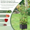 Rankhilfe mit Blumenkasten & Selbstbewässerung auf Rollen Garten Obelisk Tomatenturm