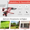 Rasentraktor Heber mit Tragfähigkeit von 225 kg Höhenverstellbare Hebevorrichtung Rot
