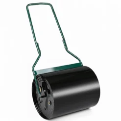 Rasenwalze aus Metall mit 60 L Füllvolumen & 50 cm Rollbreite Gartenwalze mit U-Griff 50 x 40 x 112 cm