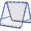 Rebounder für Fußball mit Verstellbaren Winkeln Doppelseitiges Fußballnetz Rückprallwand 100 x 100 cm