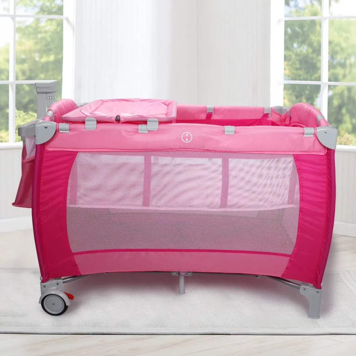 Reisebett Babybett Babyreisebett Kinderreisebett Laufstall Schaukelwiege +Tasche