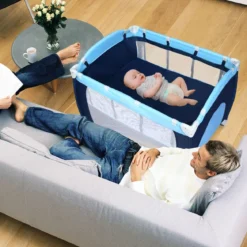 Reisebett Babybett Babyreisebett Kinderreisebett Laufstall Schaukelwiege +Tasche