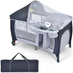 Reisebett Babybett Babyreisebett Kinderreisebett Laufstall Schaukelwiege +Tasche