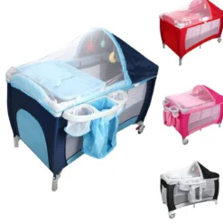 Reisebett Babybett Babyreisebett Kinderreisebett Laufstall Schaukelwiege +Tasche